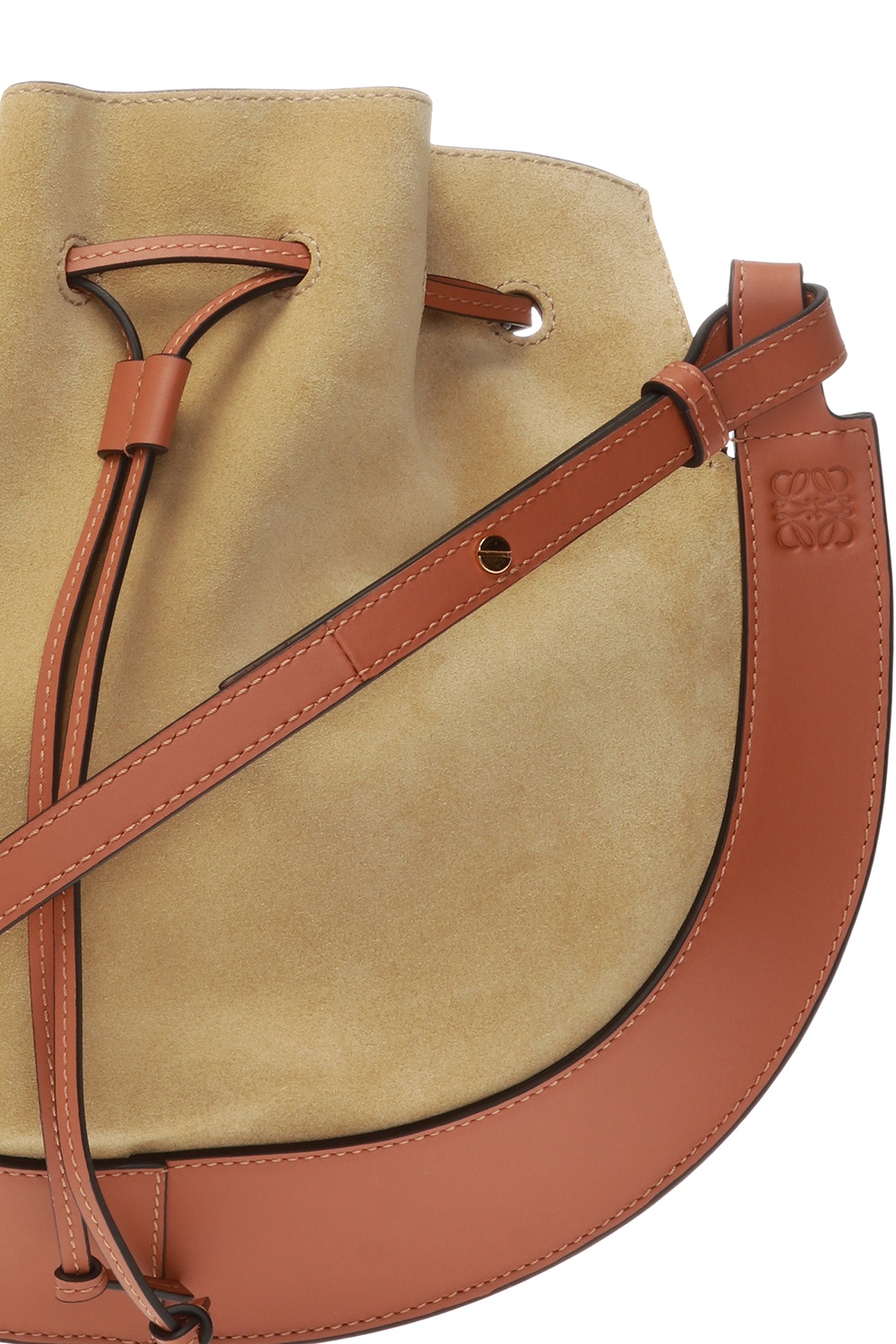 Loewe horseshoe leather online shoulder bag